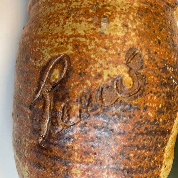 Earthware Percé Vase - Signed - Picture 5 of 7